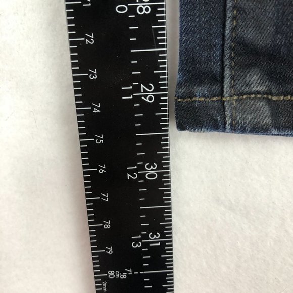 Levi's Women's Size 27 x 32 High Rise Ombre Blue Stretch Skinny Jeans Denim - Picture 8 of 15